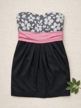Mystic Strapless Floral Midi Dress - Fits M